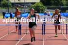 Senior Womens 100 metres hurdles, 2024 Northern Senior and Under-20s Track and Field Champs, Middlesbrough.  Photo: David T. Hewitson/Sports for All Pics